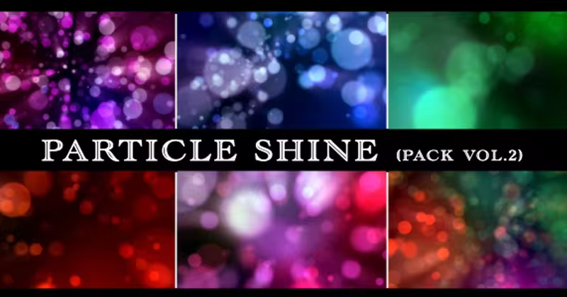粒子闪耀散景特效背景视频素材包v2 Particle Shine – Pack vol.2 (6 backgrounds)
