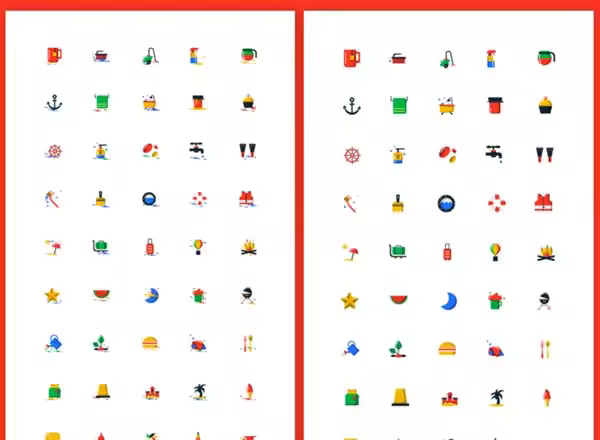 可爱风格的1000枚完美设计的图标下载［sketch、AI、PSD、SVG］