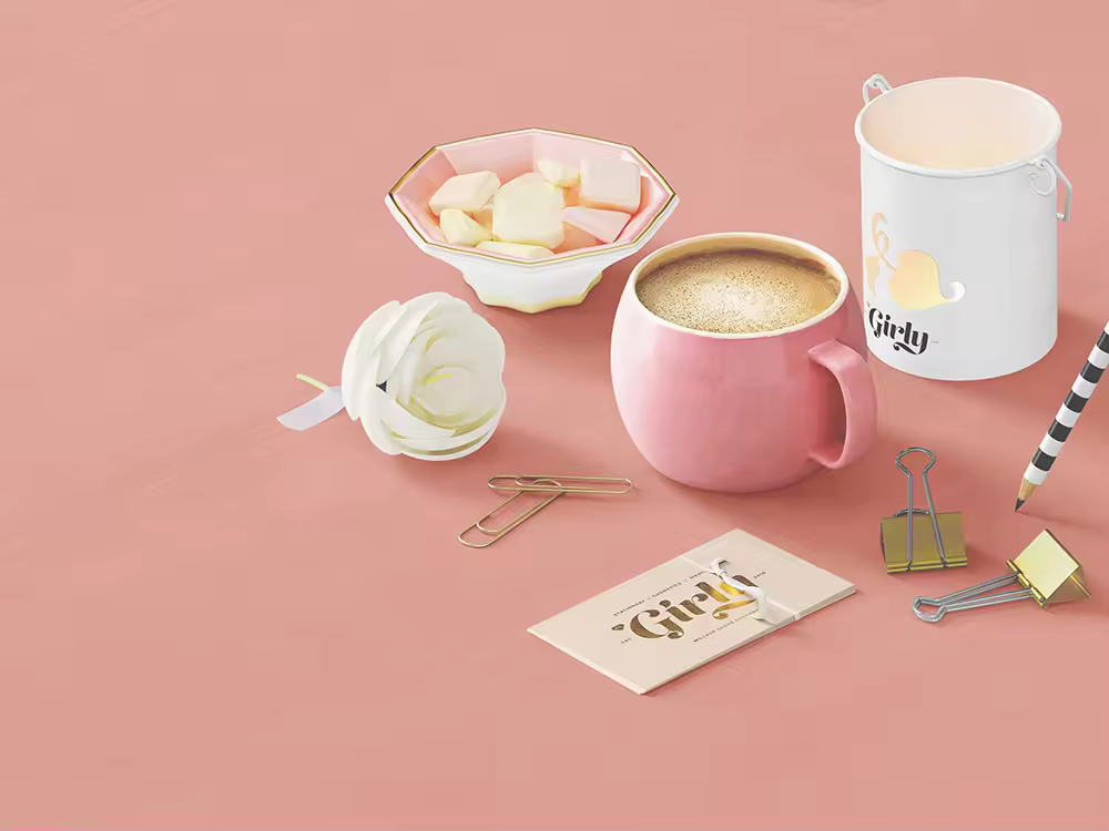 唯美的女性护肤品&文具VI设计展示模型（Mockups）PSD下载［20GB＋］perspective_8