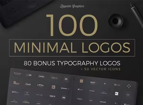 180多种高端logo设计矢量素材大包下载[Ai]