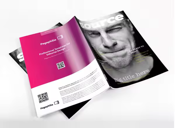 风景旅行类杂志模板 Source Magazine（InDesign CC）