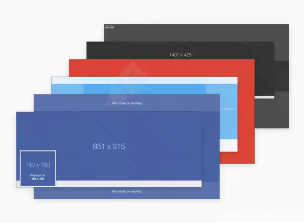 社交媒体封面 PSD 模板 Social Media Cover Templates Pack