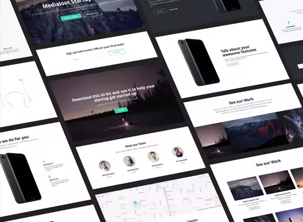 前端设计师素材 Bootstrap Startup UI Kit