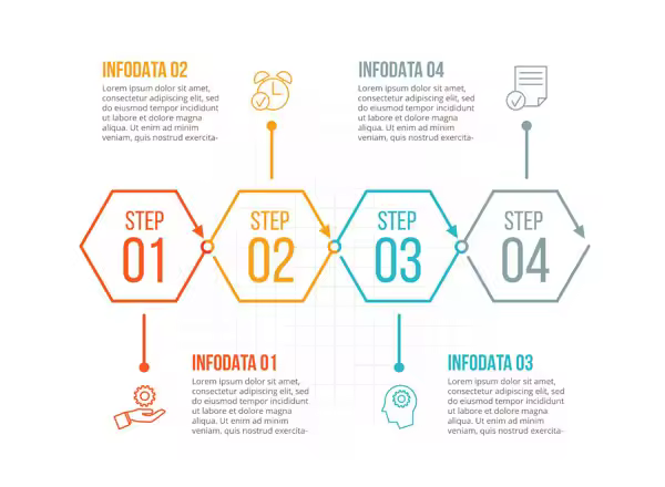 信息图表设计线性元素素材包 Linear elements for infographic v.19