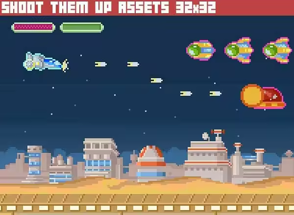 复古 2D 游戏 UI 界面模板 2D ASSETS GAMEPACKS HUGE BUNDLE