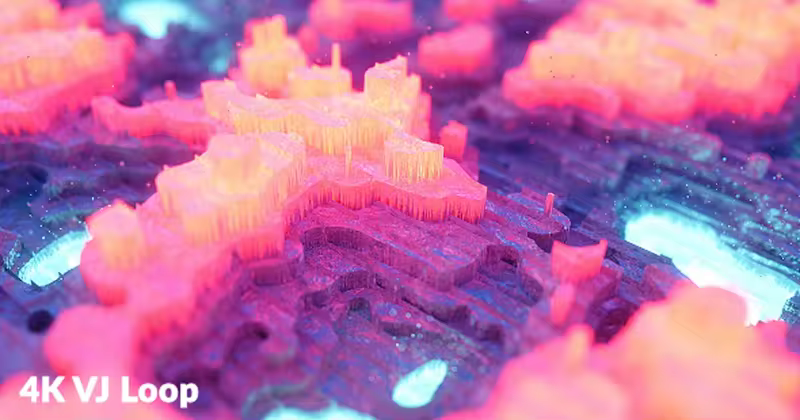 不规则晶体高清视频素材 Crystal VJ Loop