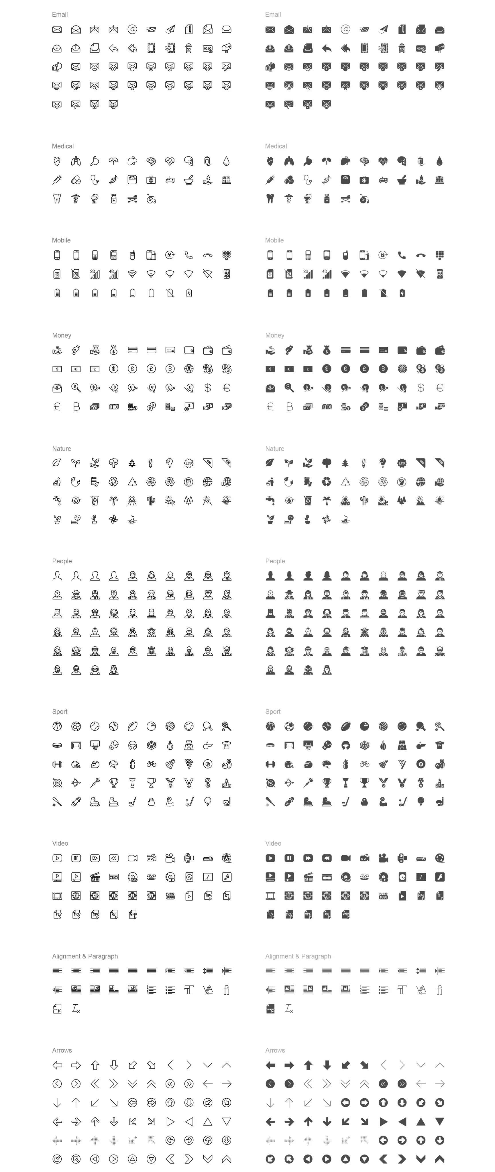 4000完美的APP图标套装下载[Ai,sketch]