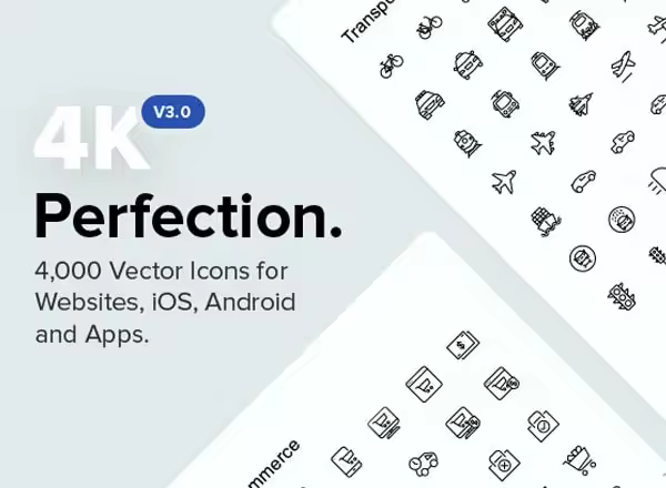 4000完美的APP图标套装下载[Ai,sketch]