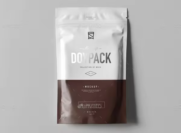 食品包装自立袋样机 Doypack Mock-up
