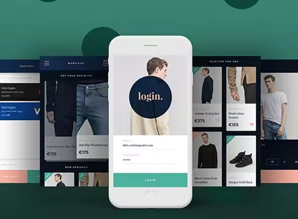 时尚文艺范的极简主义电商APP UI KITS下载[Sketch,Principle]