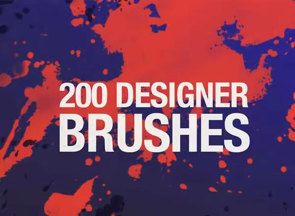 200个创意图案 PS 笔刷 200 Designer Brushes for Photoshop