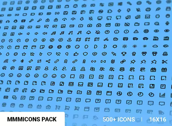 海量简约风网站&应用界面设计图标集合 Mmmicons Icon Pack（529枚）