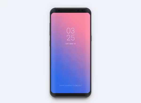 三星曲面手机样机 Samsung Galaxy S8 Mockup
