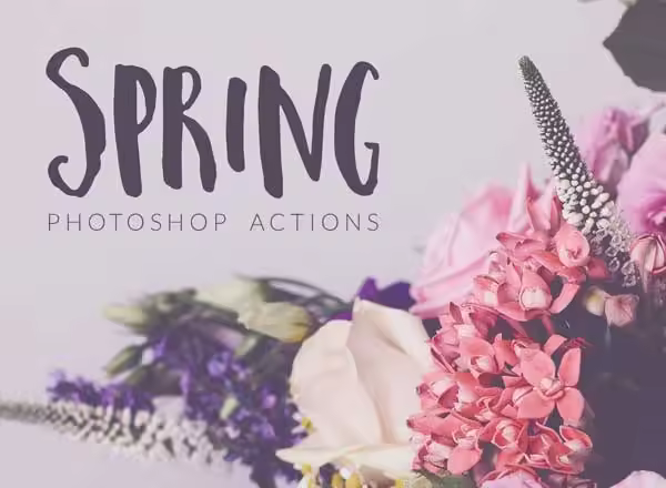 春意盎然照片风格 PS 动作 Spring Photoshop Actions