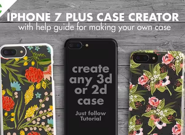 iPhone 7 手机保护壳保护套展示样机 Iphone 7 Plus Case Creator