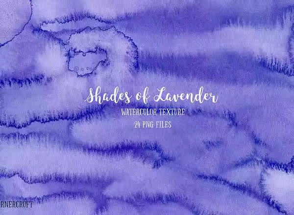 薰衣草色调水彩肌理 Watercolor Texture Lavender Shades