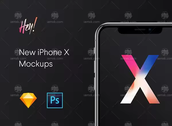 VIP专享高品质的手持iPhone X展示模型 Mockups下载 [PSD,Sketch]