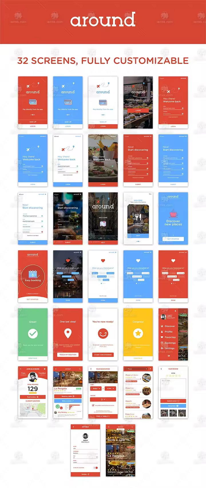 各种不同的富有灵感的登录注册页合集下载[For Sketch]