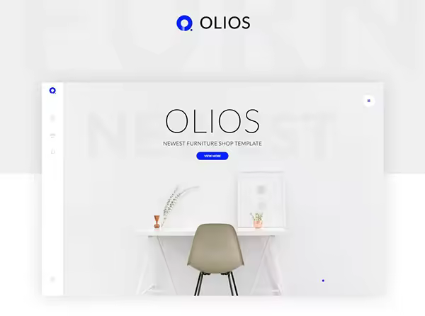 酷并简约的电商站点免费PSD模板 Olios PSD Template Free!