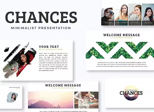 Chances-多图极简主义PPT模板下载[ppt,pptx]