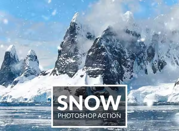 浪漫的雪景效果PS动作打包下载[atn]