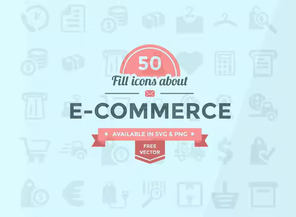 电商网站图标集 50+ E-commerce Icon Set
