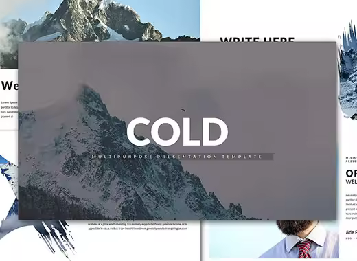 Cold Minimal-简约灵活的ppt模板下载[ppt,pptx]