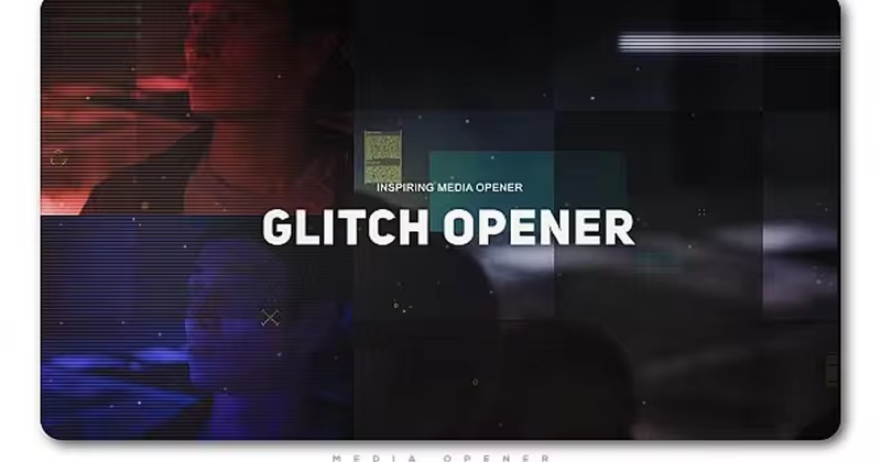 城市街头极限运动开场视频AE模板 Glitch Media Opener