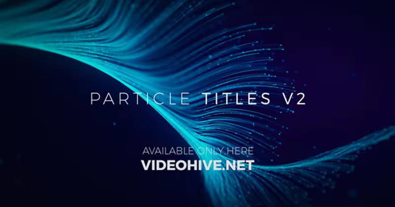 高清粒子线条光效视频标题AE素材V2 Particle Titles V2