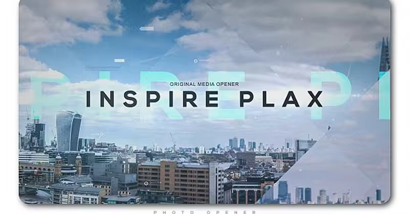 未来视差照片电影开场特效AE模板 Inspire Parallax Photo Opener