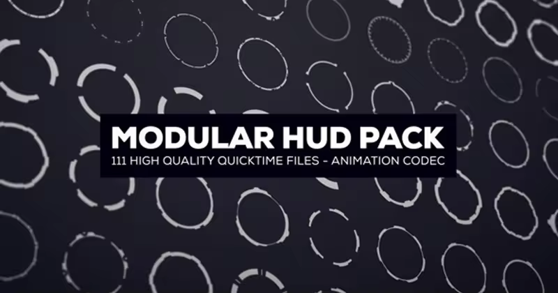 模块化HUD高清视频素材包 Modular HUD Pack