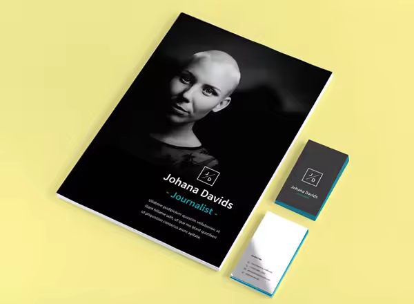 记者简历模板 Free Resume CV InDesign Template, Journalist Edition