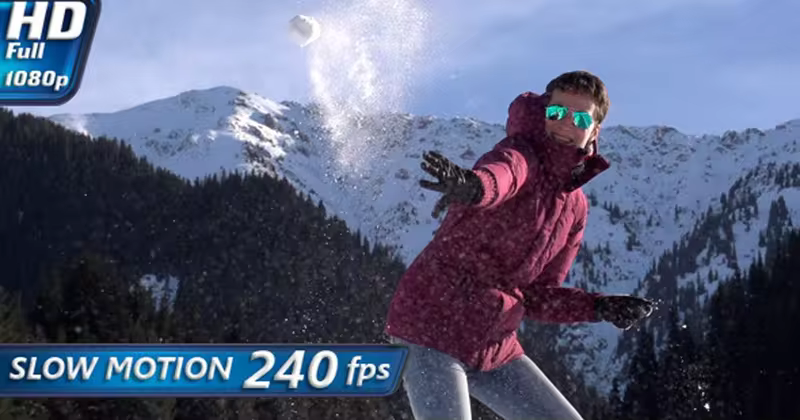打雪仗嬉戏高清视频素材 Winter Resort