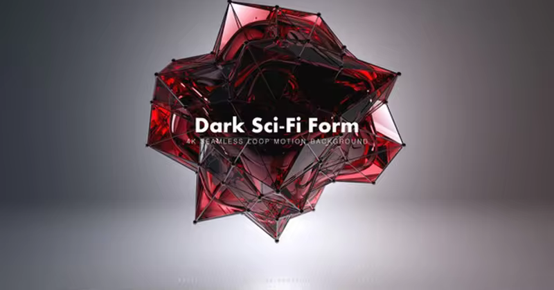 黑暗科幻抽象高清视频素材1 Dark Sci-Fi Form 1