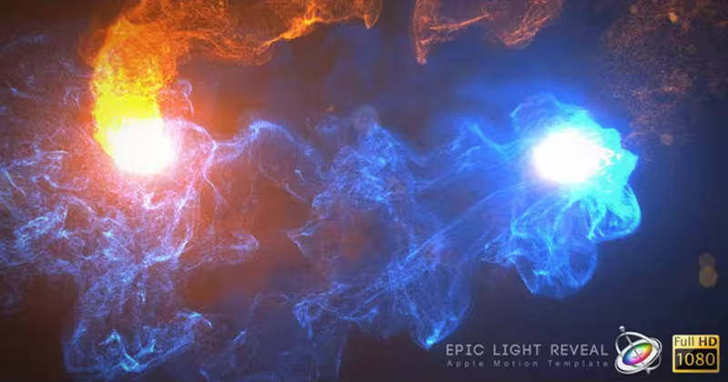 彩色火球撞击视频模板[for Apple Motion] Epic Light – Apple Motion