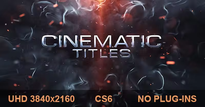 电影片头动态标题AE模板 Cinematic Titles