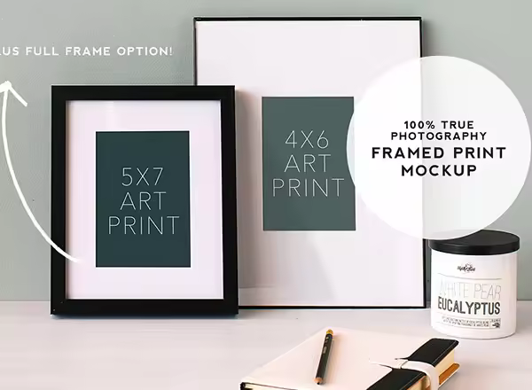高端产品展示海报框架样机展示模型版mockups