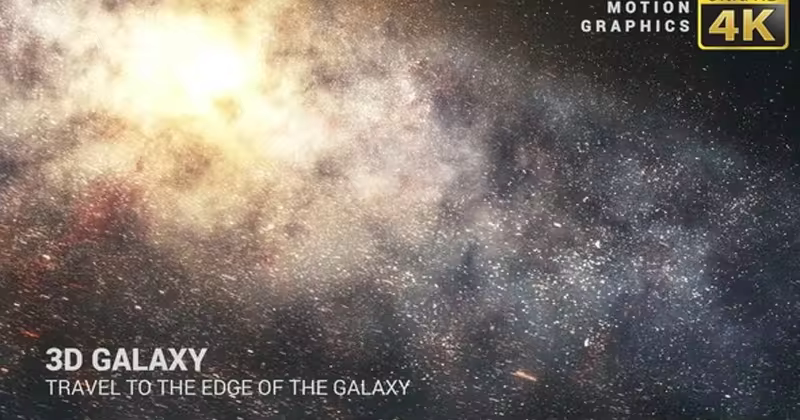 3D星系银河系4K高清视频素材 3D Galaxy | Travel to the Edge of the Galaxy 4K