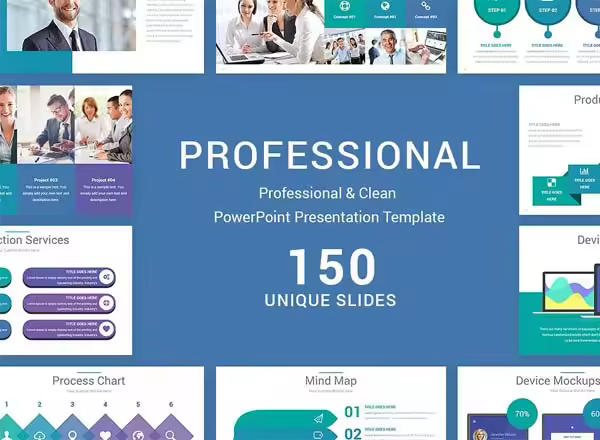 专业创意的科研PowerPoint模板下载