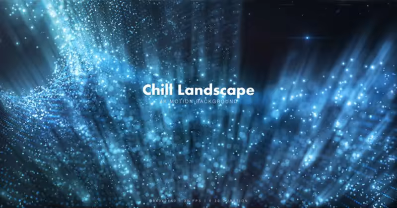 冷粒子和光运动背景高清视频素材 Chill Landscape