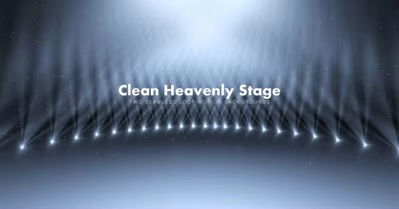 白金灯光舞台视频素材10 Platinum Lights Stage 10