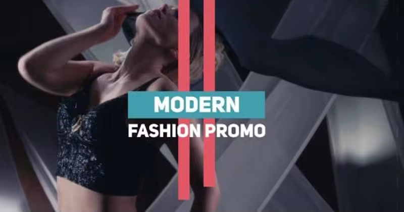 现代时尚服饰品牌宣传开场AE模板 Modern Fashion Promo