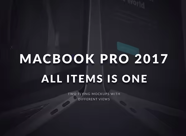 高品质的高端MacBook Pro 2017样机展示模型mockups