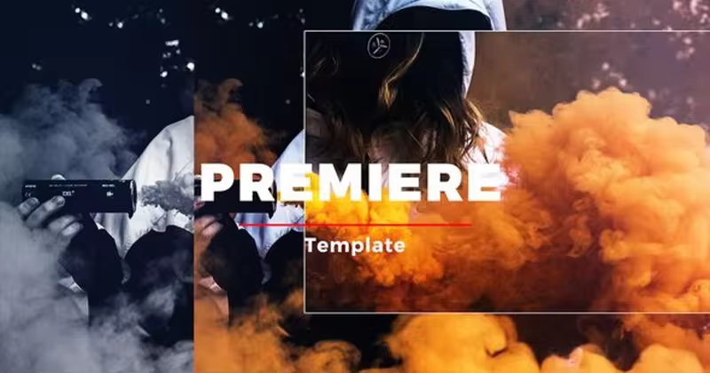 大小屏平滑过渡视频幻灯片特效片头PR模板 Simple Smooth Slideshow Premiere Pro