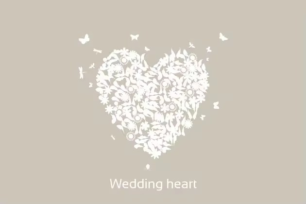 婚礼婚庆素材多样式心形图案素材 Wedding heart
