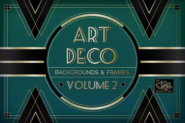 老式DECO海报设计模板 Art Deco Poster Design Templates