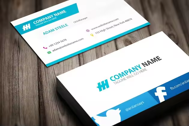 简单而富有创意公司名片模板 Creative Business Card Template