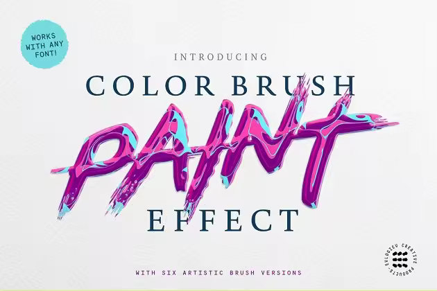 抽象油画文字文本样式 ABSTRACT PAINT TEXT EFFECTS