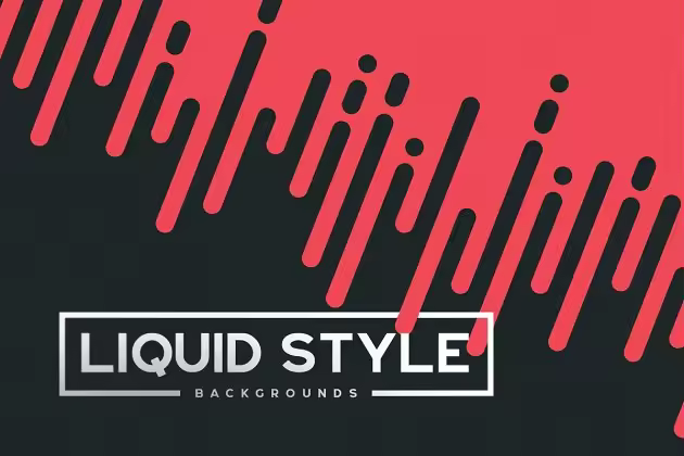 创意液体扁平风图形背景 Liquid/Fast Style Backgrounds