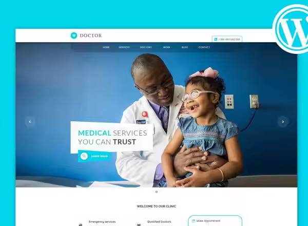 健康相关 WordPress 主题 Doctor – Medical & Health WordPress Theme